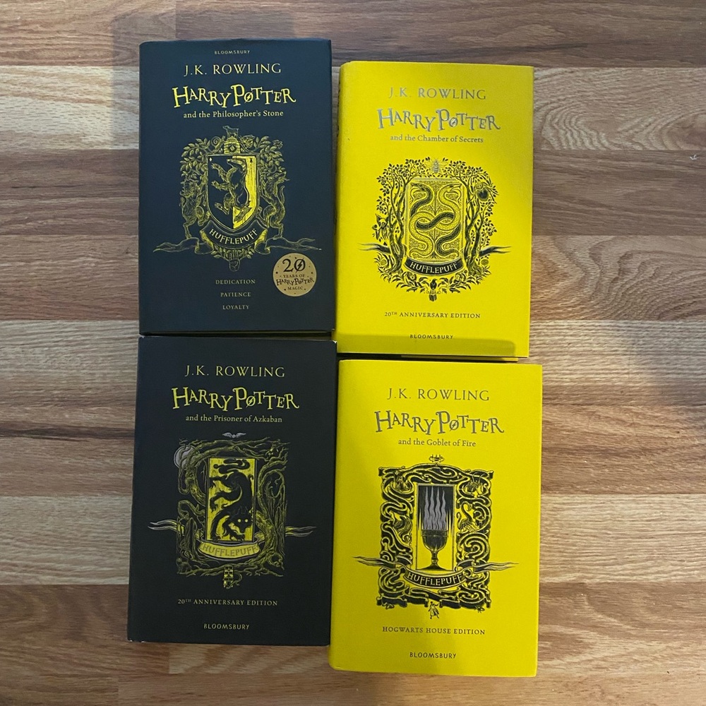 Harry Potter Books 1-4 - Hufflepuff Edition